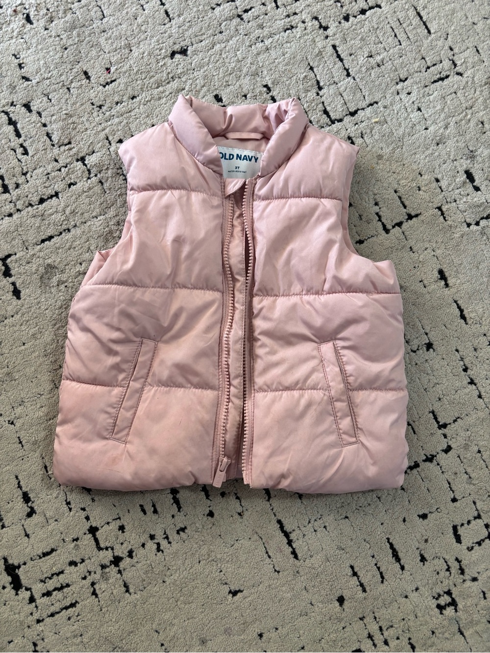 Old Navy Light Pink Quilted Puffer Vest for Kids